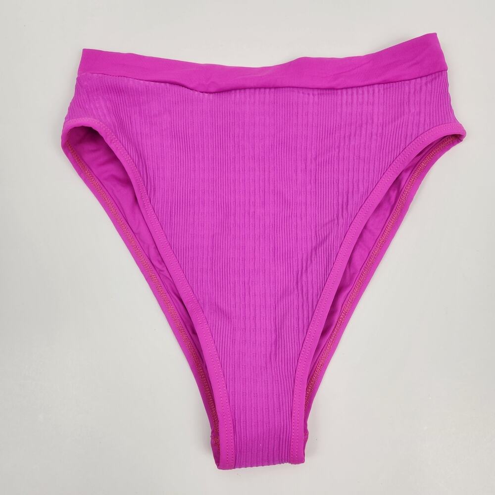 L*Space Frenchi Bitsy Bikini Bottom in Bright Fuchsia Pink Size Large NWOT - Picture 2 of 5